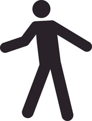 Pedestrian crossing traffic sign.