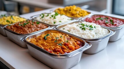Obraz premium Buffet of Indian Dishes
