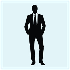 Silhouette of Man, Corporate Leader