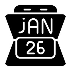 Fototapeta premium January 26 Icon