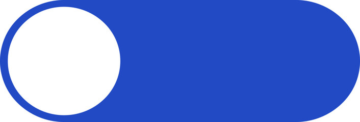 A rectangular graphic element with two rounded sides and a white circle, designed for infographic layouts.