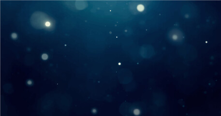 white glow particles with soft bokeh effect on dark abstract backgroun vector illustration. © Ashraful