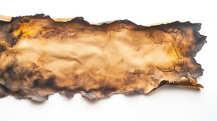 Obraz premium Aged and Crumpled Paper with Warm Smoky Tones Creates a Stunning Visual Texture Reflecting the Passage of Time
