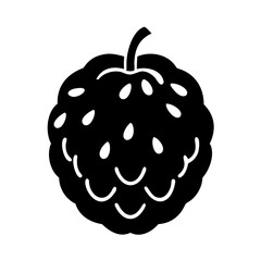 custard apple icon, custard apple line art - simple line art of custard apple, perfect for custard apple logos and icons