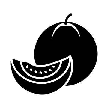 recommend clip art: honeydew melon icon, honeydew melon line art - simple line art of honeydew melon, perfect for honeydew melon logos and icons