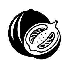 mamoncillo icon, mamoncillo line art - simple line art of mamoncillo, perfect for mamoncillo logos and icons