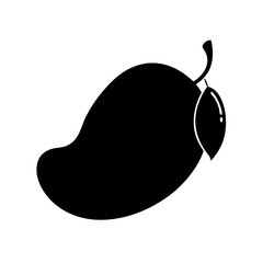 mango icon, mango line art - simple line art of mango, perfect for mango logos and icons