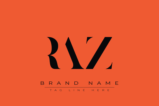 RAZ abstract letter logo design. This logo is designed by three abstract letters.