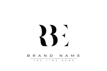RBE abstract letter logo design. This logo is designed by three abstract letters.