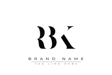 RBK abstract letter logo design. This logo is designed by three abstract letters.