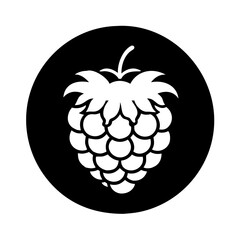 raspberry icon, raspberry line art - simple line art of raspberry, perfect for raspberry logos and icons