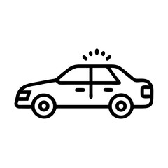 Fototapeta premium Police Car Icon for Law Enforcement and Security Themes