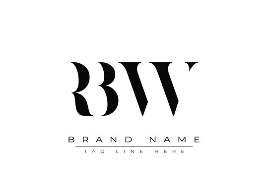 RBW abstract letter logo design. This logo is designed by three abstract letters.