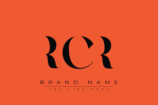 RCR abstract letter logo design. This logo is designed by three abstract letters.