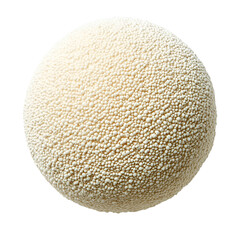 Creamy white sphere textured surface detail
