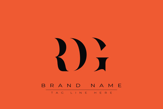 RDG abstract letter logo design. This logo is designed by three abstract letters.