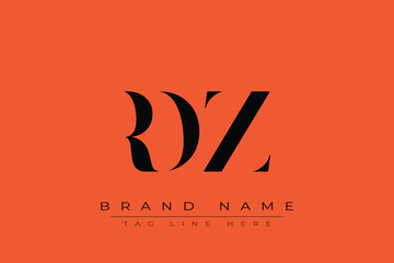 RDZ abstract letter logo design. This logo is designed by three abstract letters.