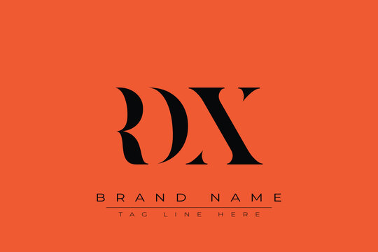 RDX abstract letter logo design. This logo is designed by three abstract letters.
