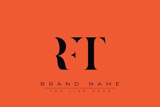RFT abstract letter logo design. This logo is designed by three abstract letters.