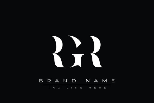 RGR abstract letter logo design. This logo is designed by three abstract letters.