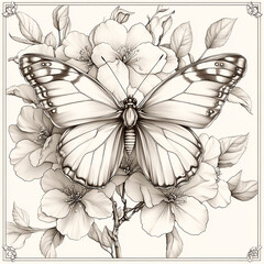 Gallery-Magic Flowers: Relaxing Coloring Pages for Adults and Teens" in Vintage Style