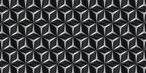 Abstract Digital Hexagons Pattern Graphene Technology Science 3D Background Nanotechnology Honeycomb Lattice Nanostructure Vector Illustration.