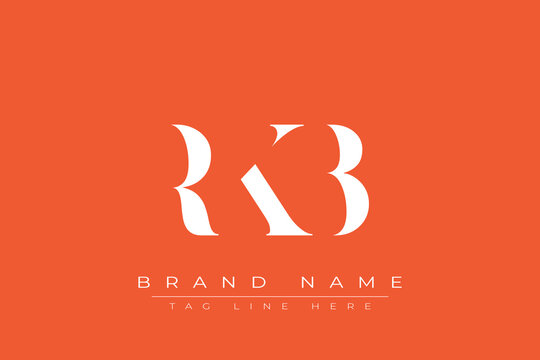 RKB abstract letter logo design. This logo is designed by three abstract letters.