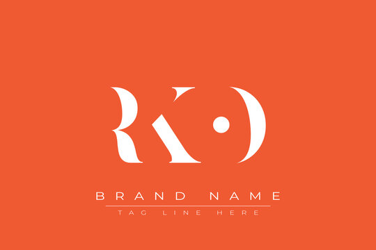 RKO abstract letter logo design. This logo is designed by three abstract letters.