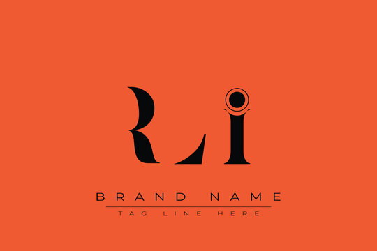 RLI abstract letter logo design. This logo is designed by three abstract letters.