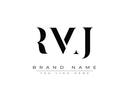 RMJ abstract letter logo design. This logo is designed by three abstract letters.