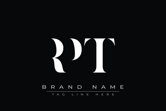 RPT abstract letter logo design. This logo is designed by three abstract letters.