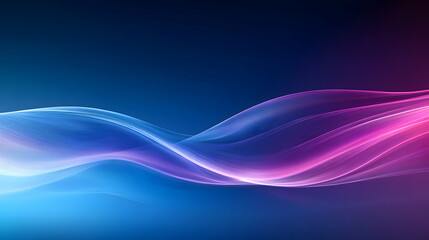 Fototapeta premium A high-resolution abstract wallpaper with wavy, flowing lines and a mix of deep blue and purple hues, giving the design an ethereal look