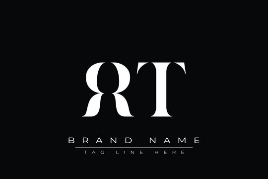 RRT abstract letter logo design. This logo is designed by three abstract letters.