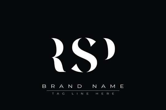 RSP abstract letter logo design. This logo is designed by three abstract letters.