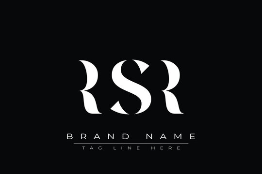 RSR abstract letter logo design. This logo is designed by three abstract letters.