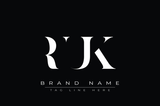 RUK abstract letter logo design. This logo is designed by three abstract letters.