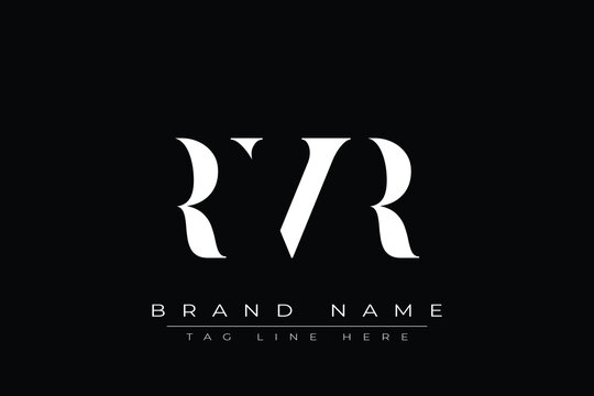 RVR abstract letter logo design. This logo is designed by three abstract letters.