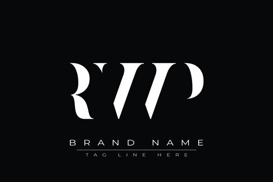 RWP abstract letter logo design. This logo is designed by three abstract letters.