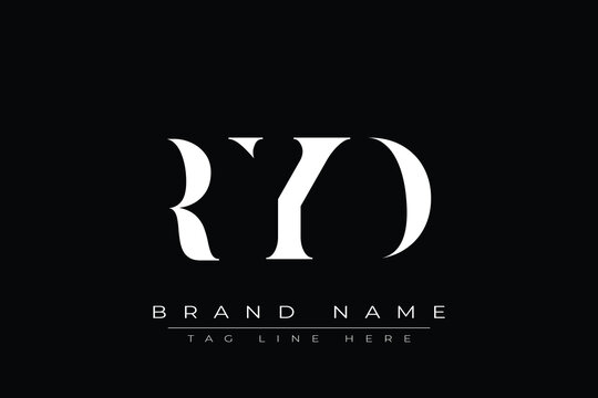 RYD abstract letter logo design. This logo is designed by three abstract letters.