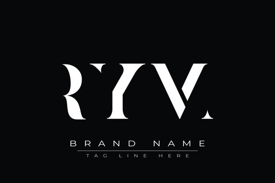 RYM abstract letter logo design. This logo is designed by three abstract letters.