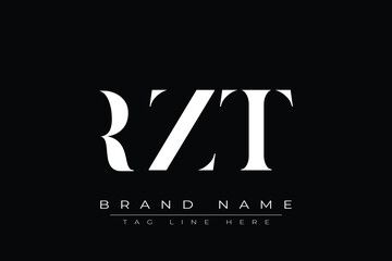 RZT abstract letter logo design. This logo is designed by three abstract letters.