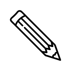 Fototapeta premium Pencil icons symbolize creativity and artistic expression. Essential for drawing, writing, and educational themes, these designs reflect the art of communication through simple tools.