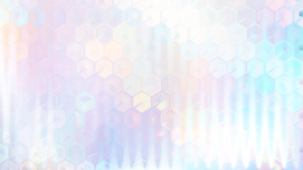 Soft pastel holographic ribbed glass. Pearlescent textured gradient