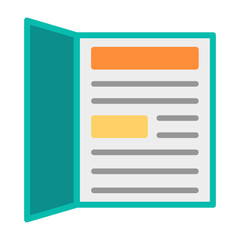 Obraz premium Open Book Icon