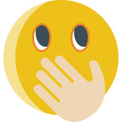 Face with Hand Over Mouth Icon