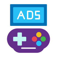 Obraz premium Game Ads Icon