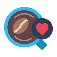 Coffee Heart Icon