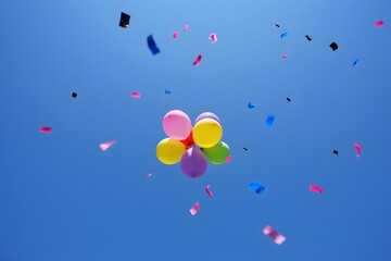balloons in the sky