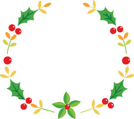 Watercolor Christmas Border