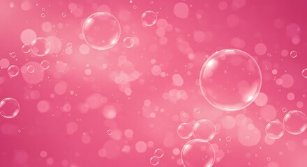 Pink Bubble Dream: Shimmering Light & Airy Depth AI Generated